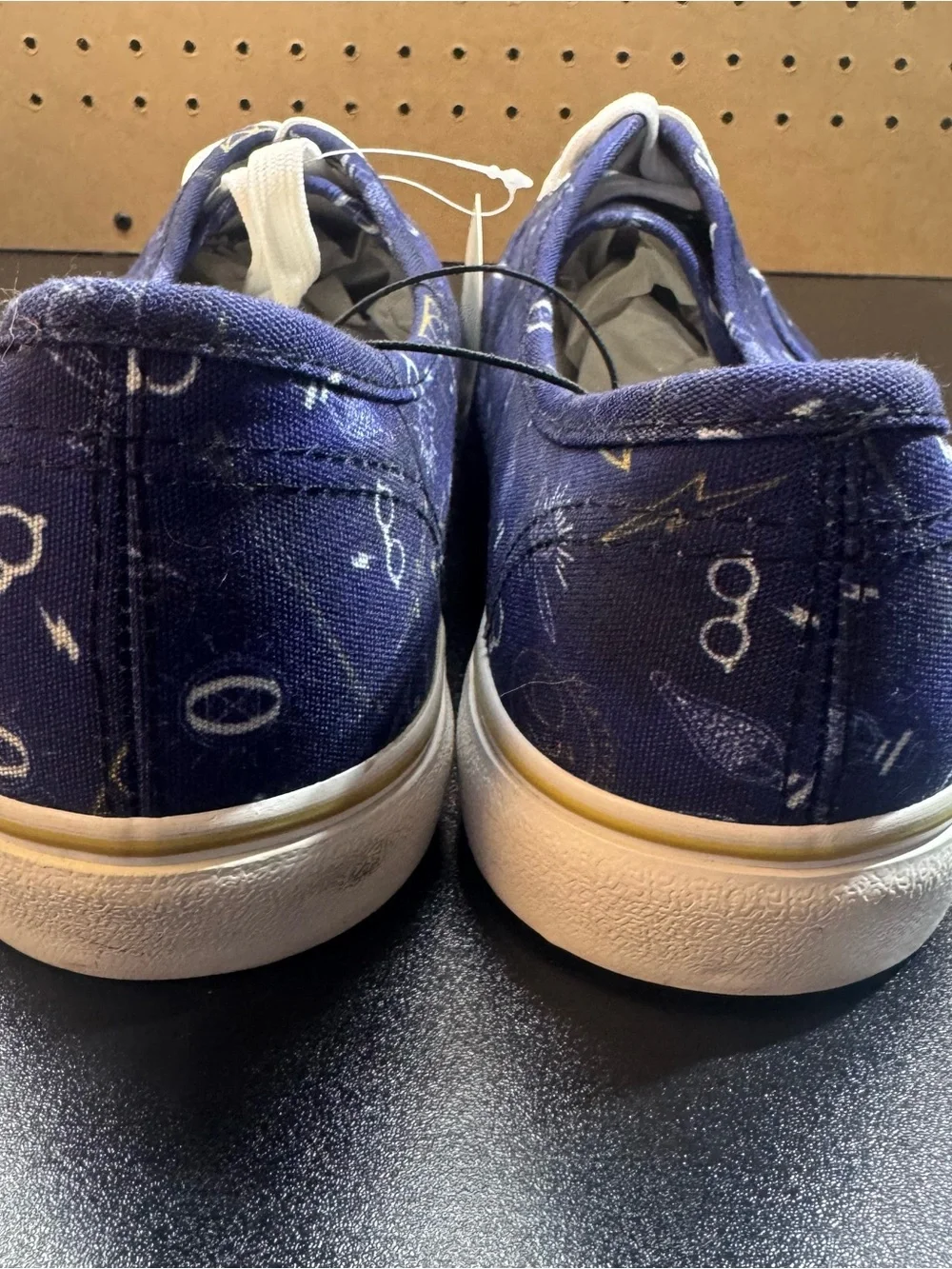 Harry Potter BioWorld Sneakers Blue White Lace-up Canvas Shoes Women 11.5 Men 10